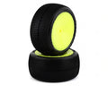 JConcepts Fuzz Bite LP 2.2" Pre-Mounted Rear Buggy Carpet Tires (Yellow) (2) w/12mm Hex (P JCO3152-201021)