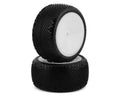 JConcepts Pin Swag 2.2" Pre-Mounted Rear Buggy Carpet Tires (White) (2) (Pink) w/12mm Hex JCO3180-101021