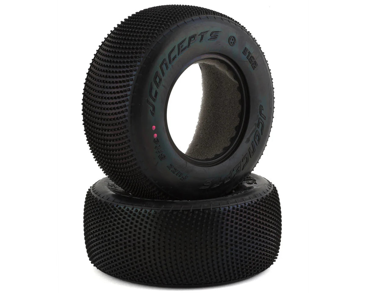JConcepts Fuzz Bite Short Course Carpet Tires (2) (Pink) JCO3192-010